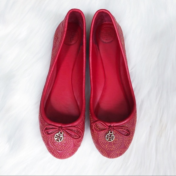 Tory Burch Shoes - Tory Burch Chelsea Stitched Leather Ballet Flat 8